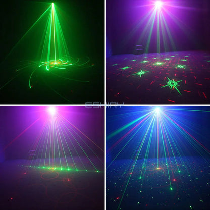 UV LED Stage Disco Light R&G Laser