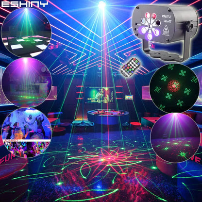 UV LED Stage Disco Light R&G Laser