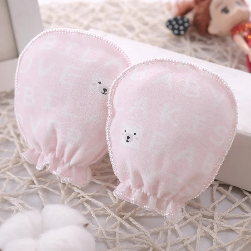 Newborn Baby Mittens Cotton