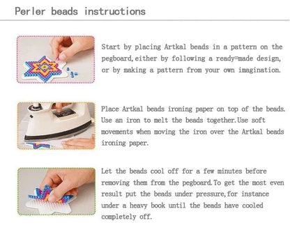 PUPUKOU beads template Pegboard for hama beads tool