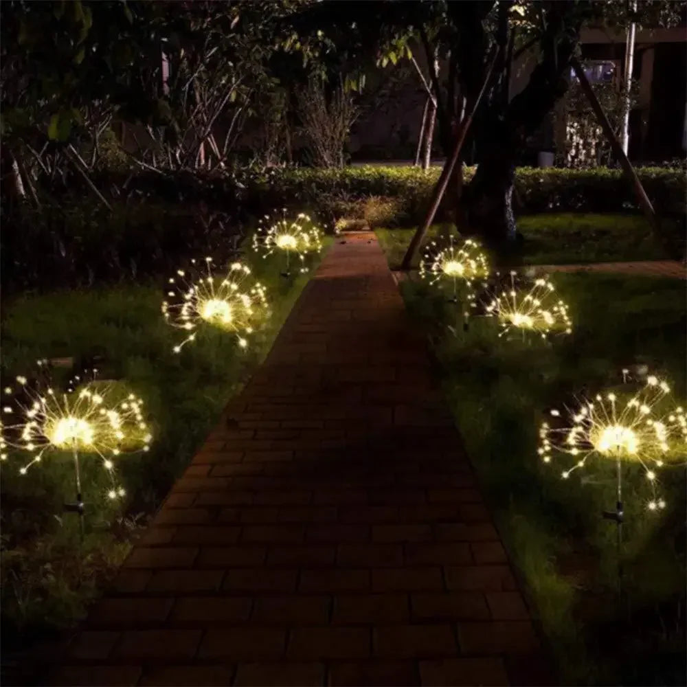 Solar LED Fireworks Lights