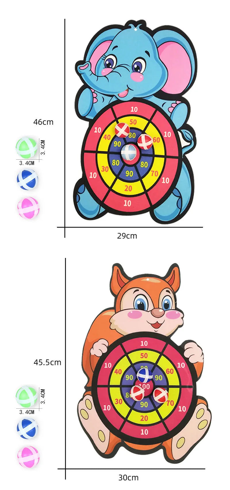 Sticky Balls Dart Board Educational Toys