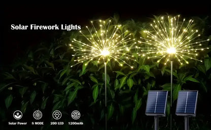 Solar Fireworks Lights