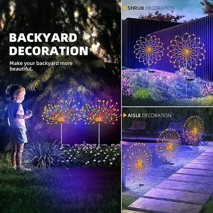 Solar LED Fireworks Fairy Lights