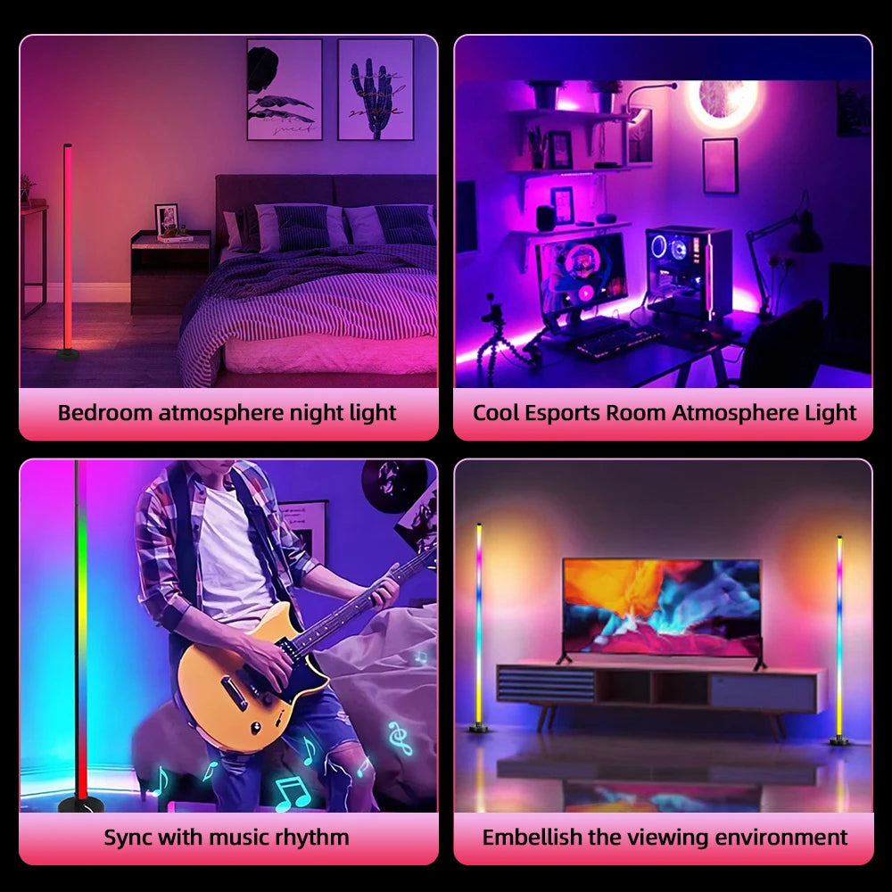 RGB LED Floor Lamp Remote APP Control