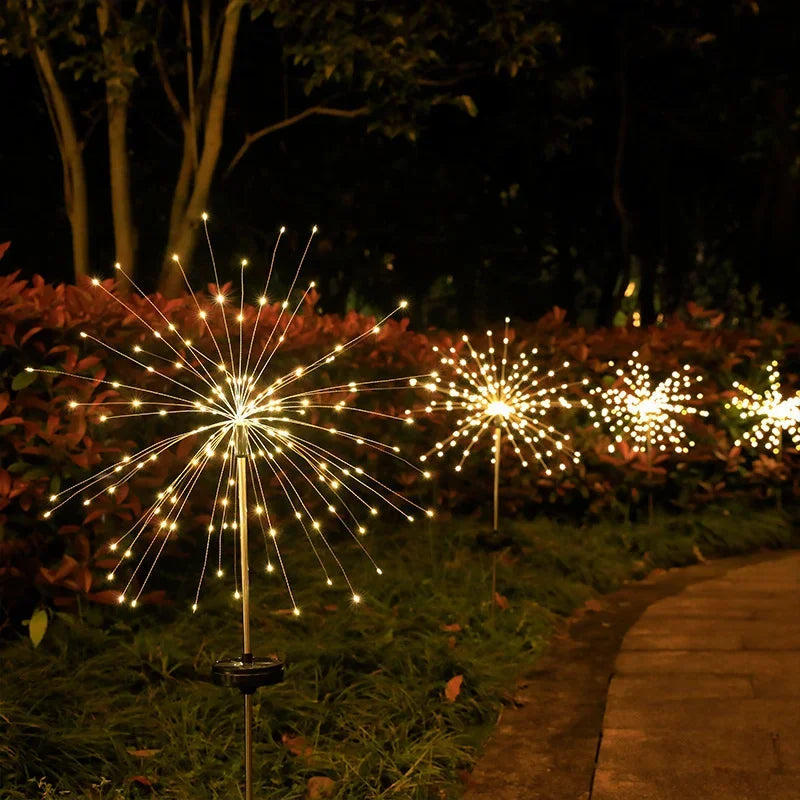 Solar LED Fireworks Lights