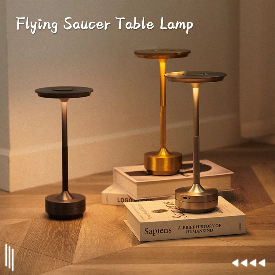 Lampe de table LED rechargeable sans fil rétro tactile