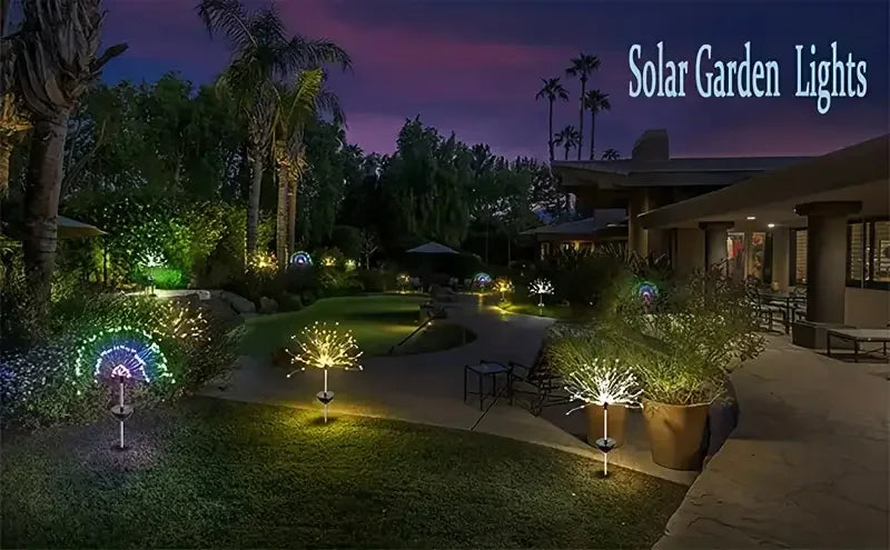 Solar Fireworks Lights