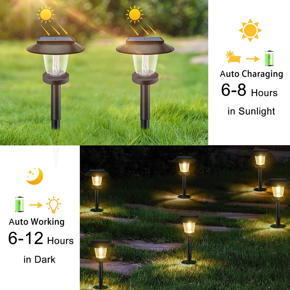 Solar Pathway Lights LED Outdoor