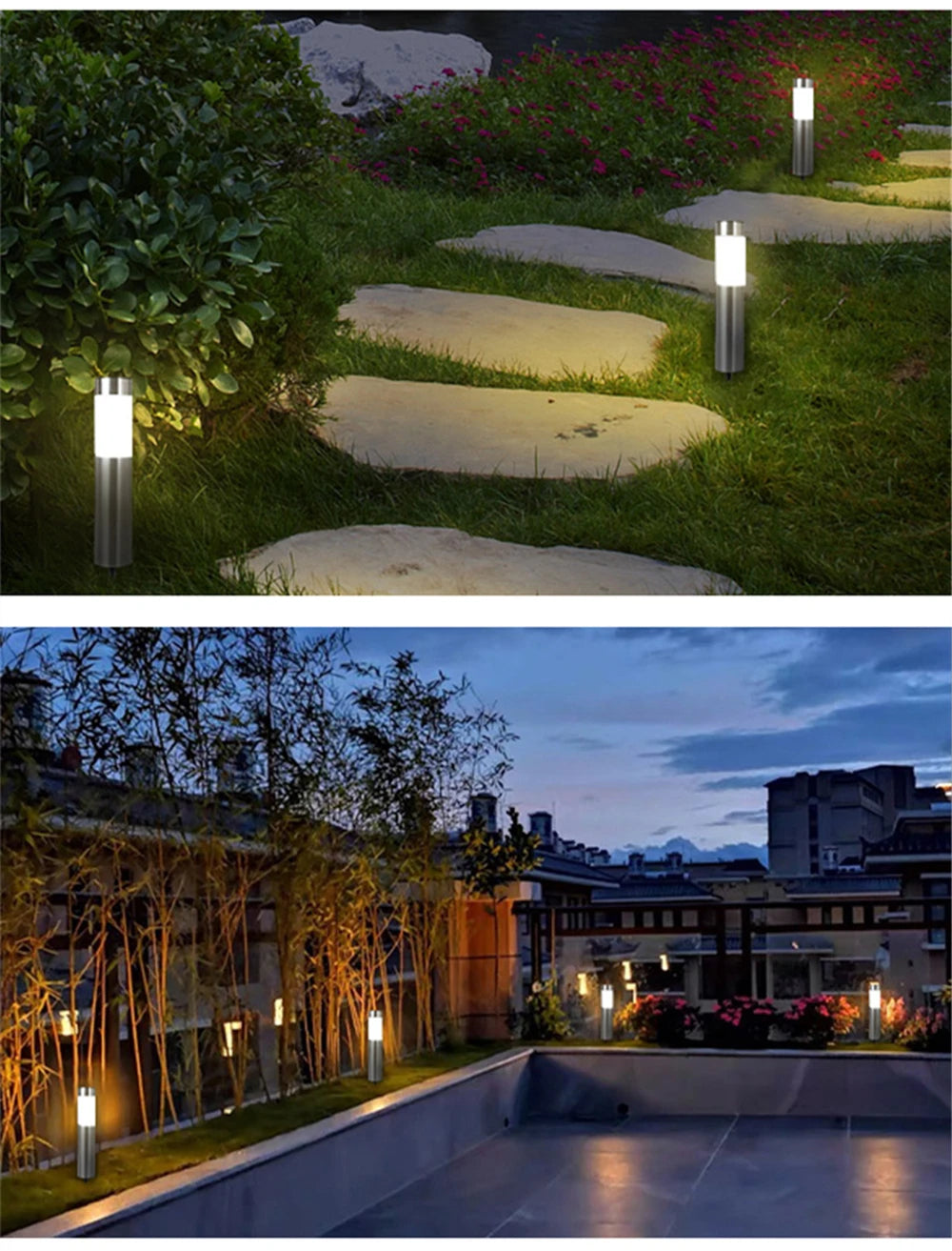 Solar Garden Pathway Lights Outdoor LED