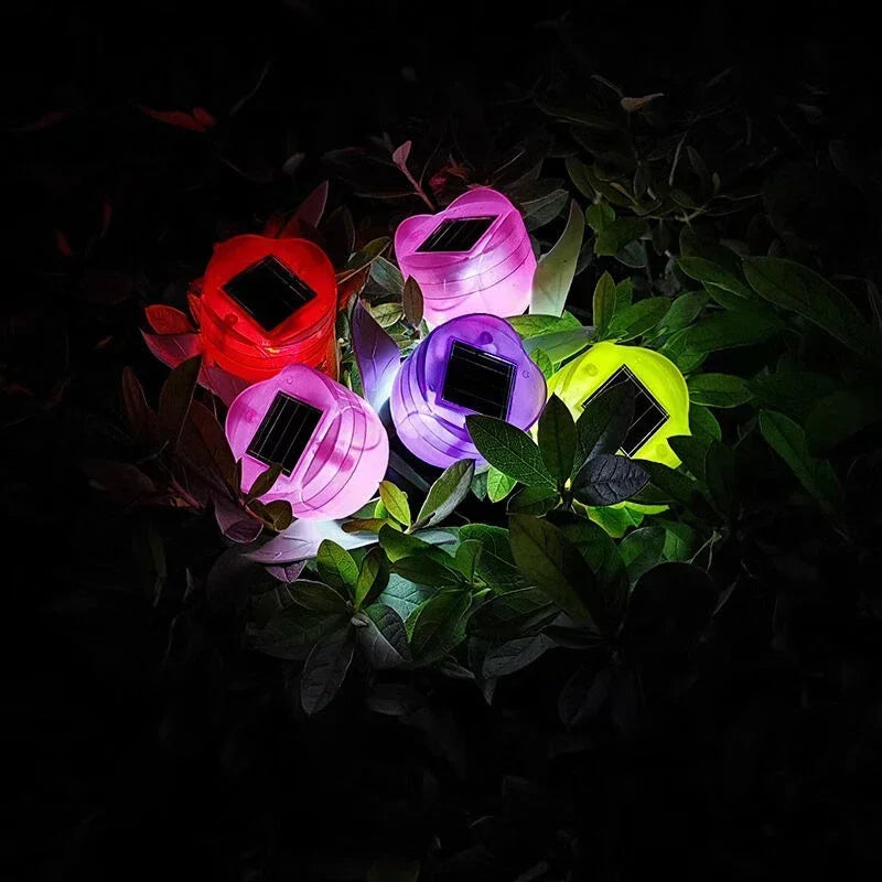 Solar LED Light Outdoor Tulip Rose Flower