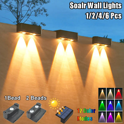 Solar Outdoor Wall Light Garden