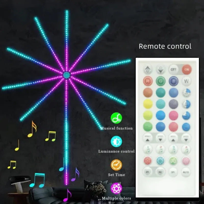 Rgbic Firework Led Strip Light Bluetooth