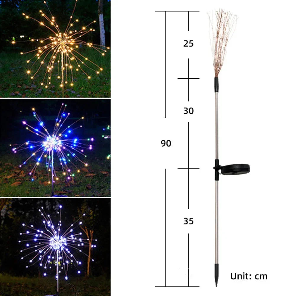 Solar LED Fireworks Lights