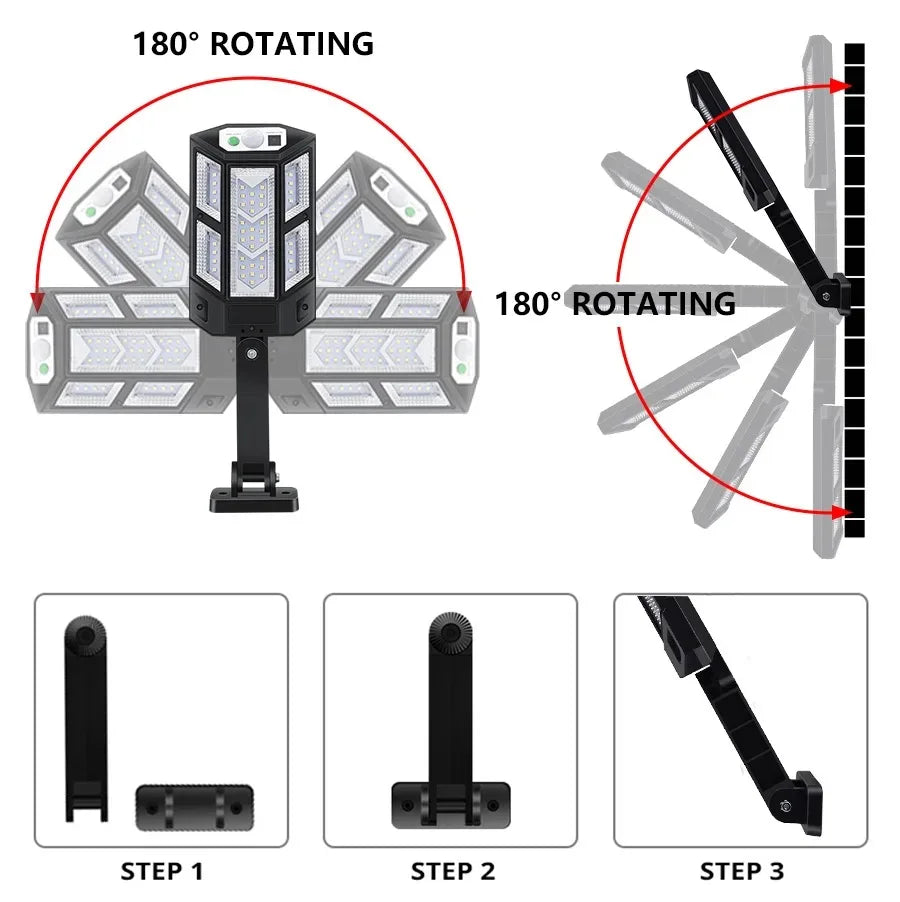 Outdoor Solar Light Motion Sensor 4 Mode