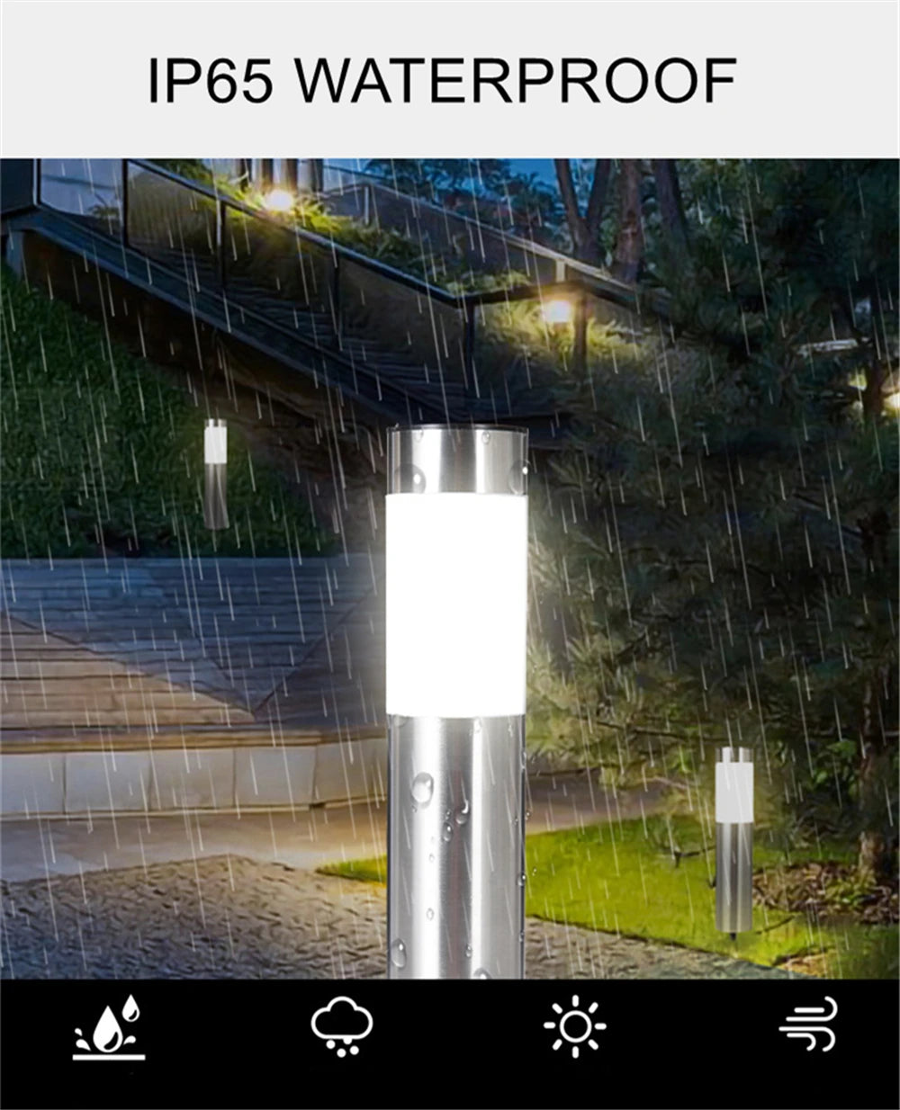 Solar Garden Pathway Lights Outdoor LED