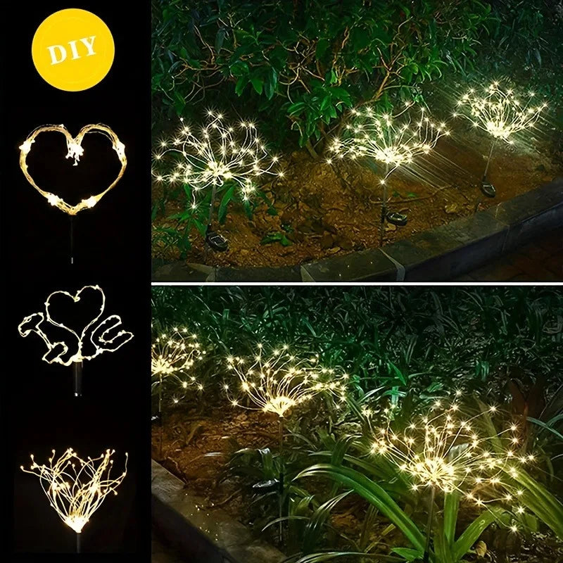 Solar LED Fireworks Fairy Lights