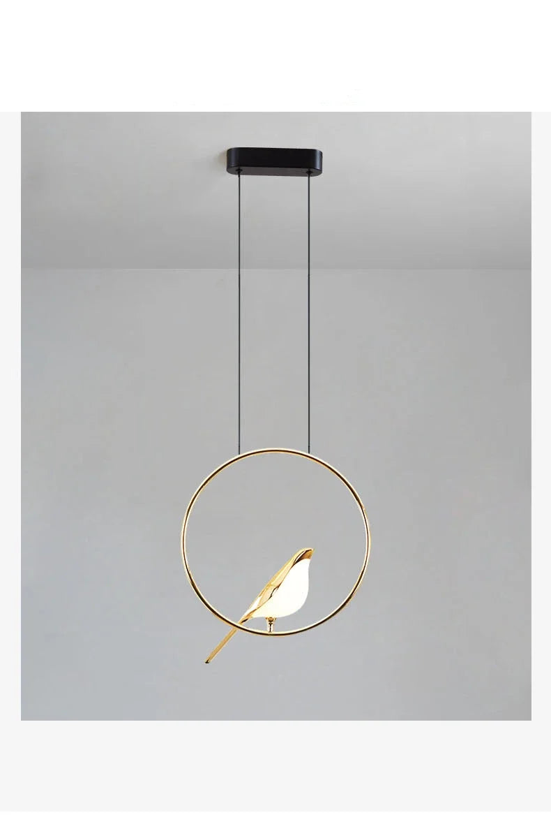 Magpie Ceiling Chandelier Bird Led