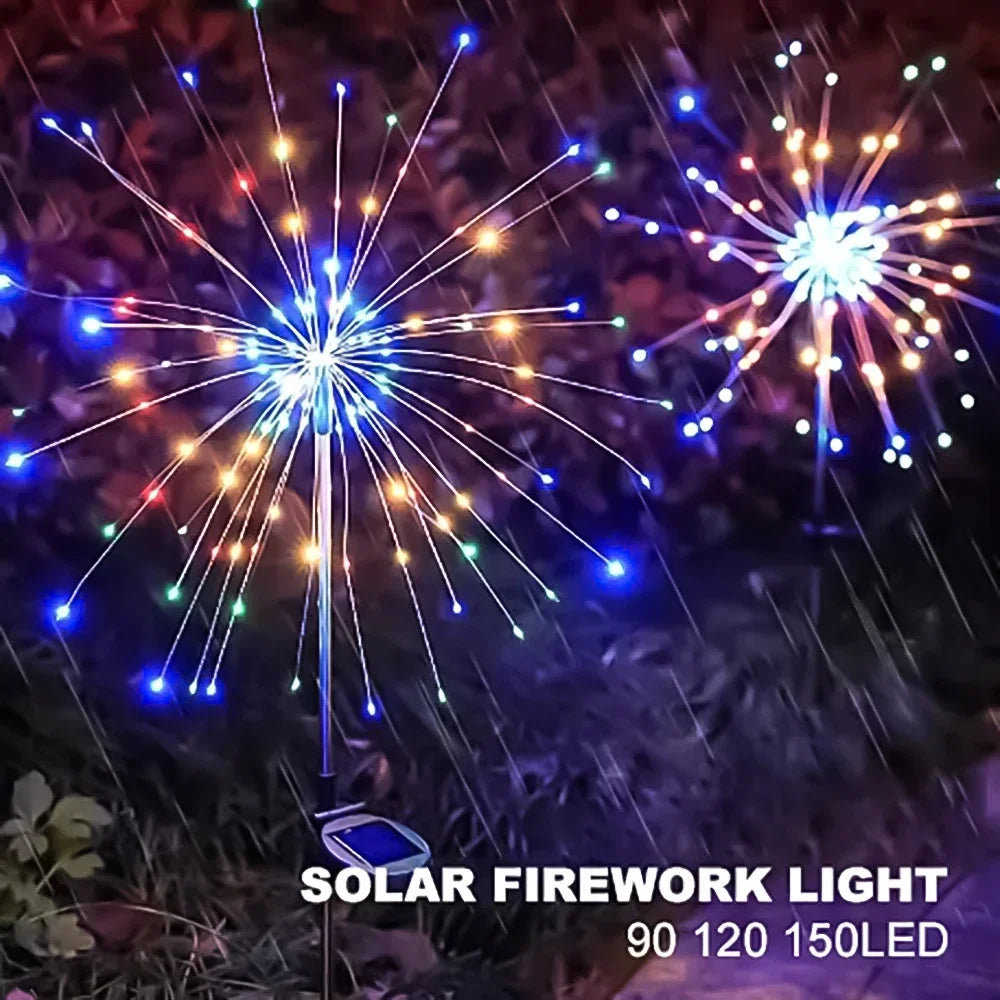 Solar LED Fireworks Lights