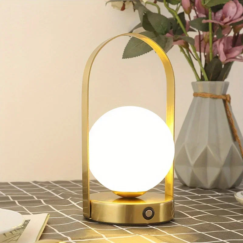 Portable Outdoor Hanging Metal Table Lamp