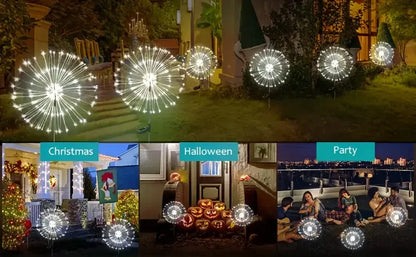 Solar Fireworks Lights