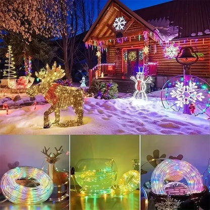 Solar LED Rope Lights Fairy Tube Light