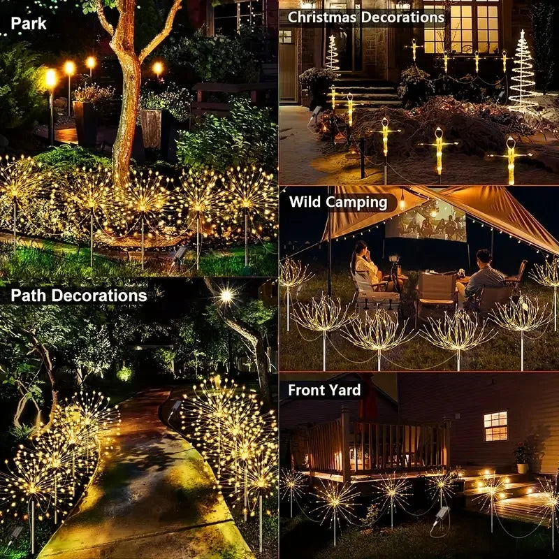 Outdoor Solar Firework Lights