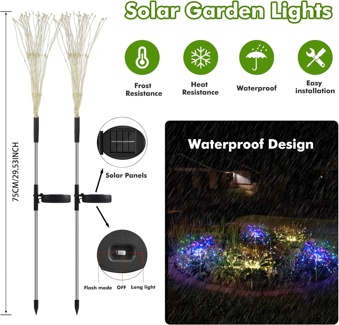 Solar Fireworks Light Outdoor