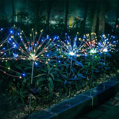 Solar LED Fireworks Lights