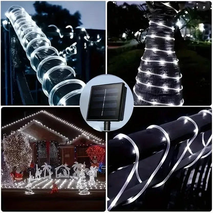 Solar LED Rope Lights Fairy Tube Light