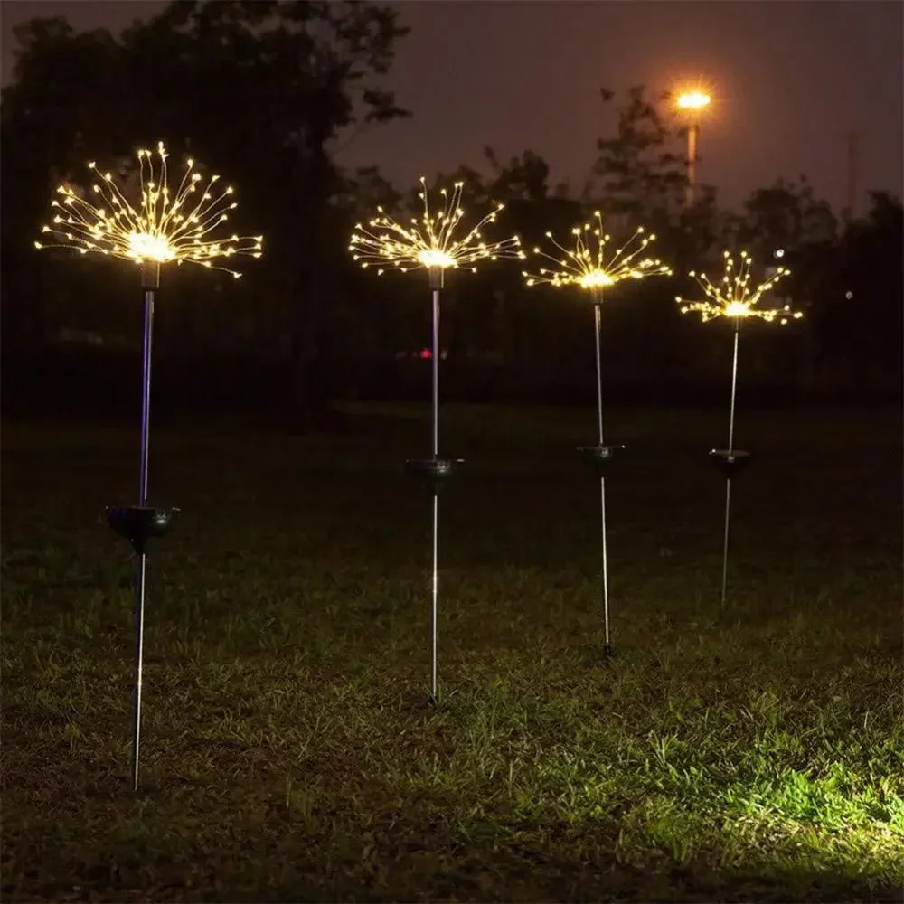 Solar LED Fireworks Lights