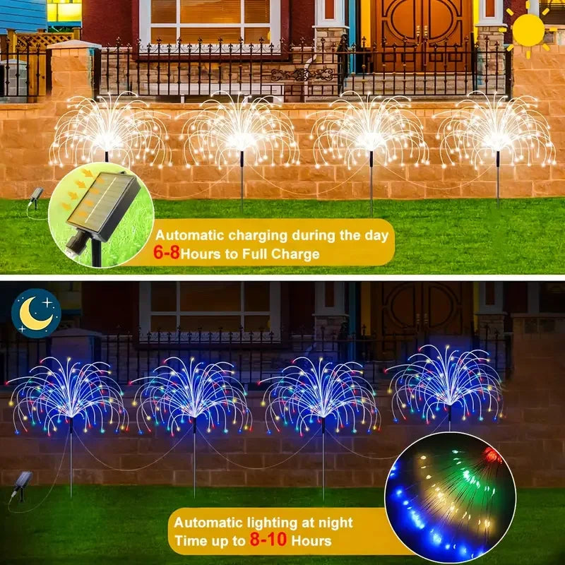 Outdoor Solar Firework Lights