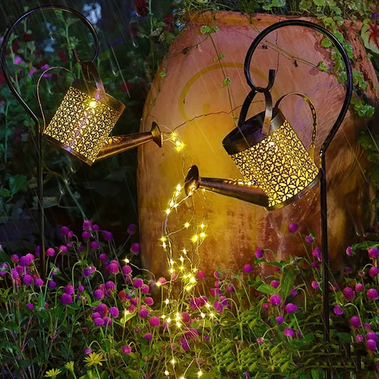 Large Retro Metal Lantern Solar Watering