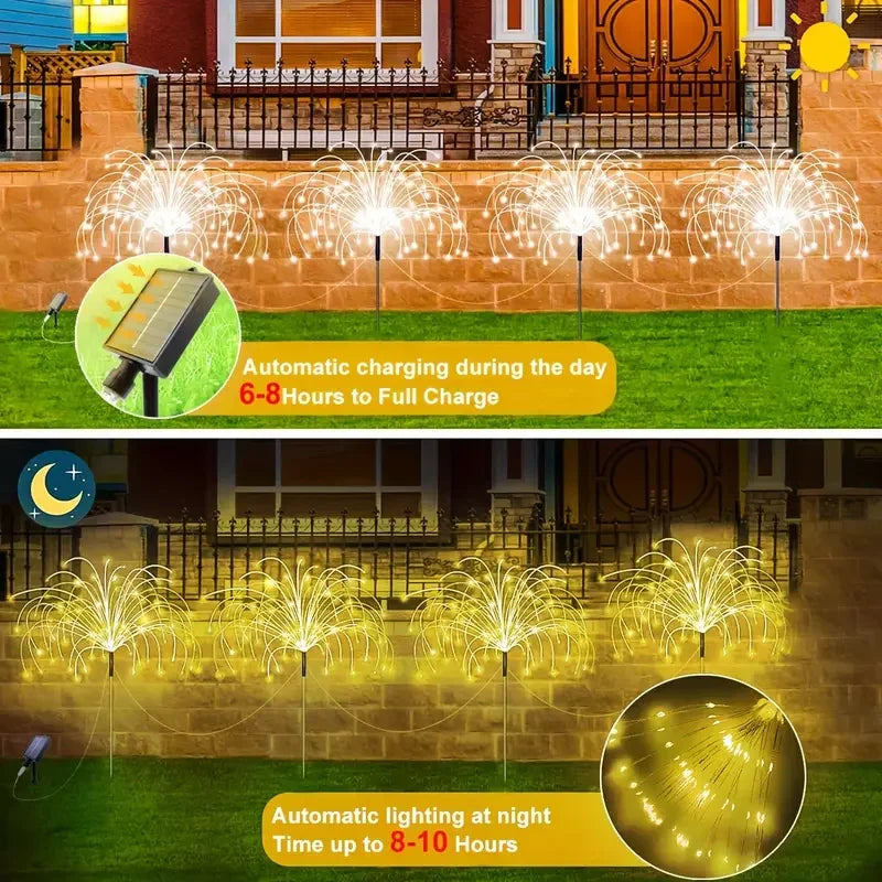 Outdoor Solar Firework Lights