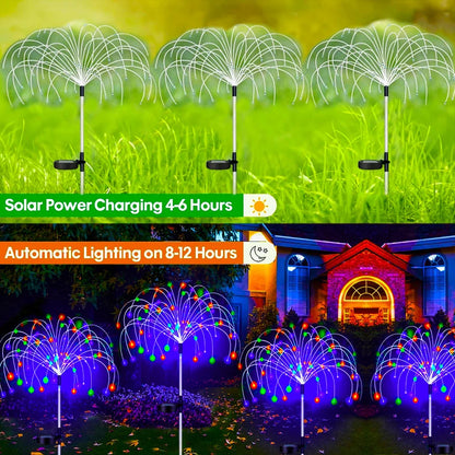 LED Solar Firework Lamp