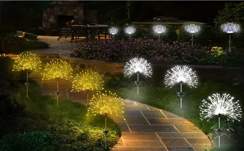 Solar Fireworks Lights