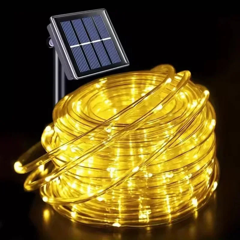 Solar LED Rope Lights Fairy Tube Light