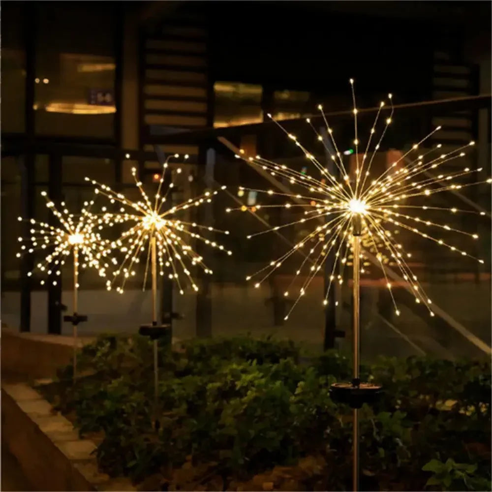 Solar LED Fireworks Lights