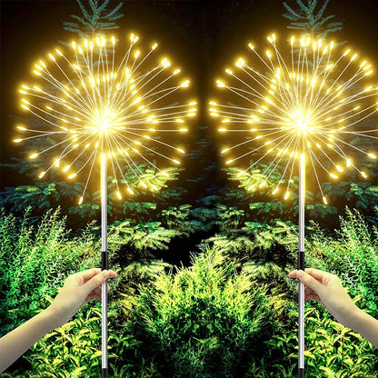 NEW Solar Firework Pathway Lights