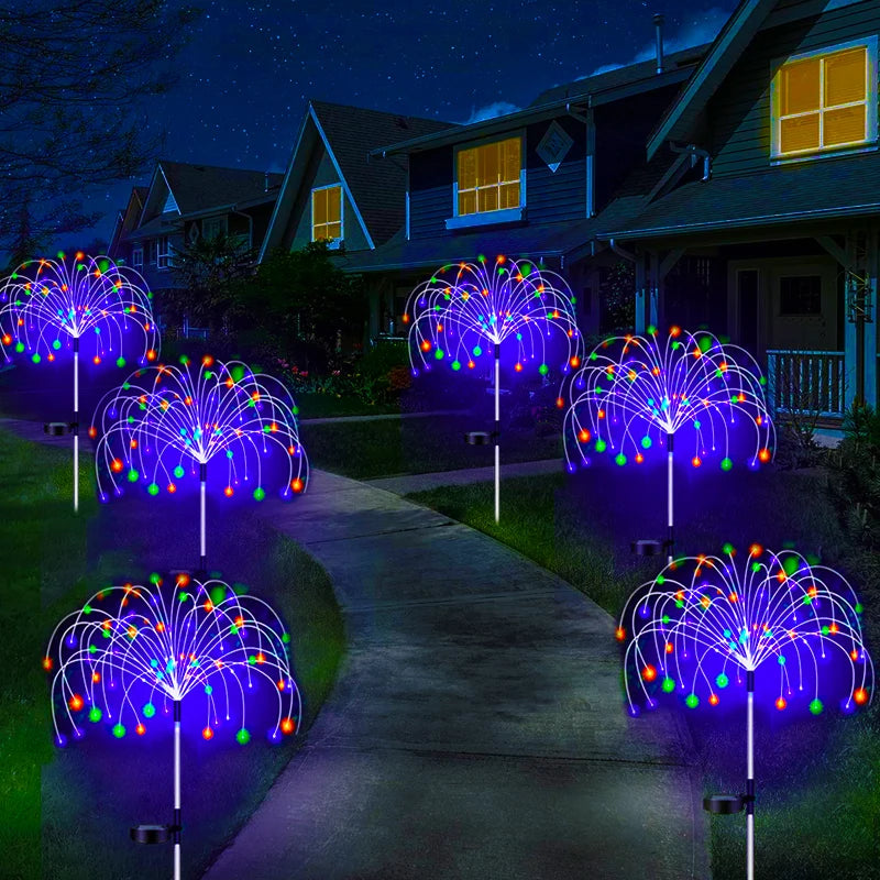 LED Solar Firework Lamp