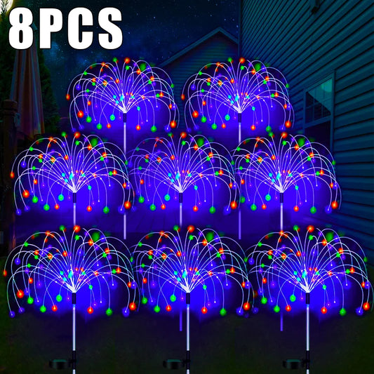 LED Solar Firework Lamp