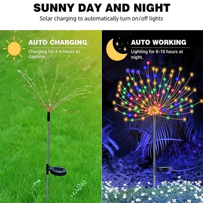 Solar LED Fireworks Fairy Lights