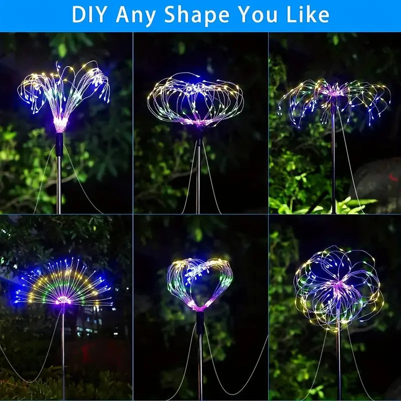 Outdoor Solar Firework Lights