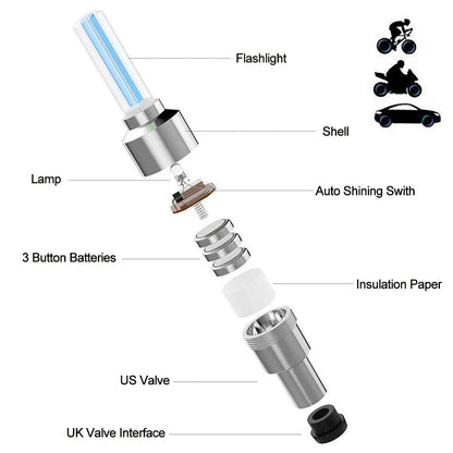 LED Bicycle Valve Light