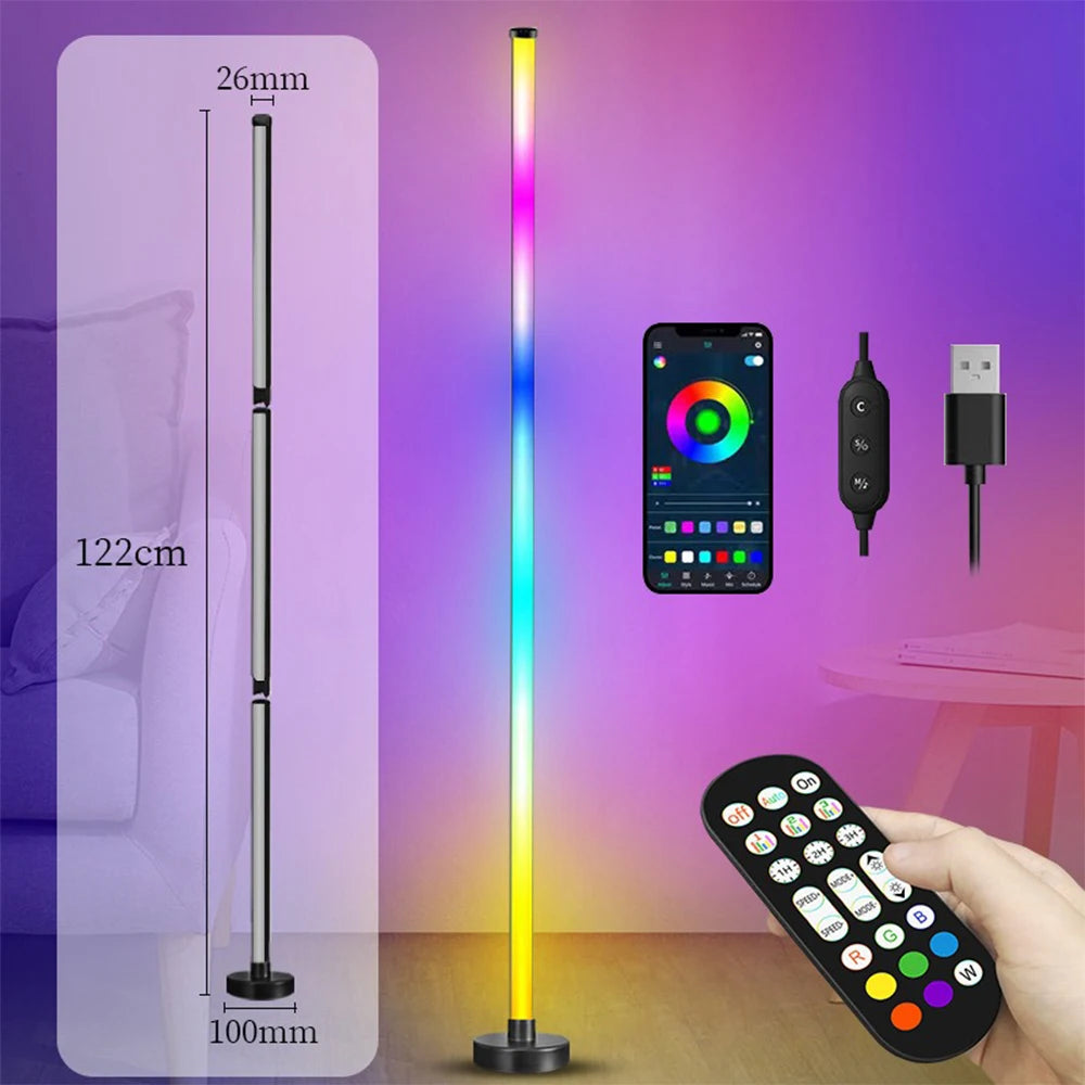 RGB LED Floor Lamp Remote APP Control