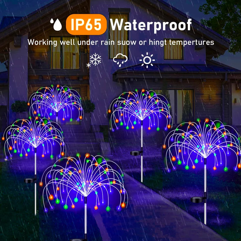 LED Solar Firework Lamp