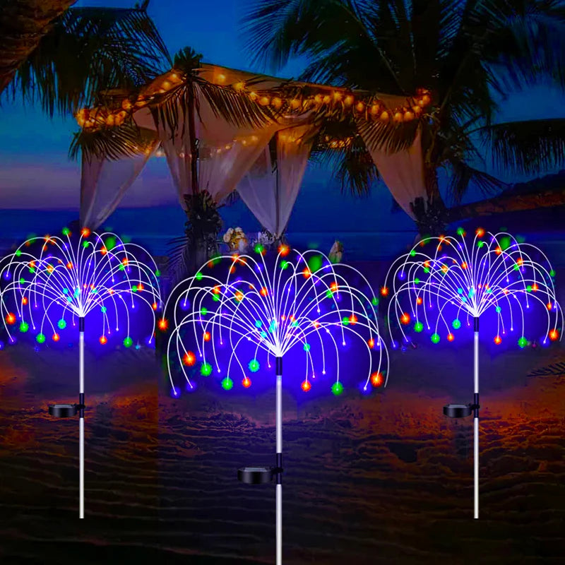 LED Solar Firework Lamp